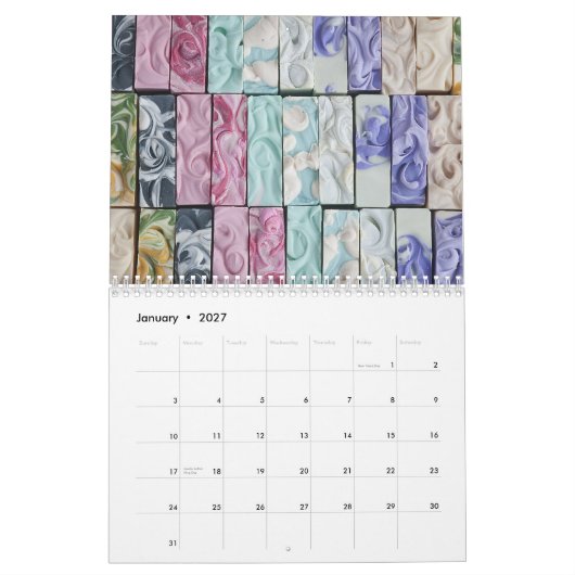 Seifen-Kunst-Kalender Kalender (Jan 2027)