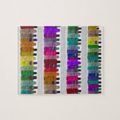 Seifen Sie Flaschen-Regenbogen - für Badezimmer, Puzzle (Horizontal)