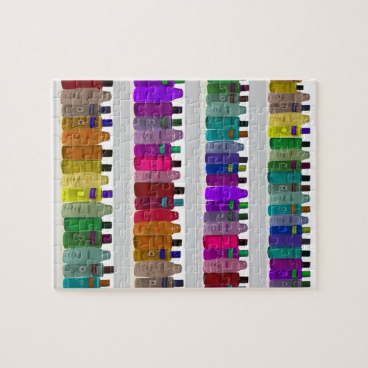 Seifen Sie Flaschen-Regenbogen - für Badezimmer, Puzzle (Horizontal)
