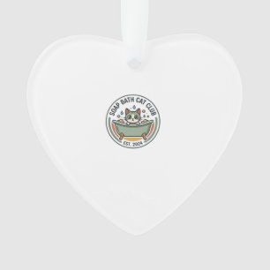 Seifenbad-Katze POD Vektorgrafik - Seifenbad-Katze Ornament