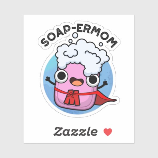 Seifenbaum Funny seiap Mama Pun Aufkleber (Blatt)