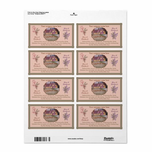 Seifenbeschriftung (Vorne)