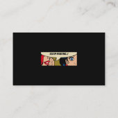 Seifenbildung für Frauen, die Comic über Seifen fl Visitenkarte (Rückseite)