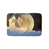 Seifenblase auf Schnee Badematte (Vorderseite)