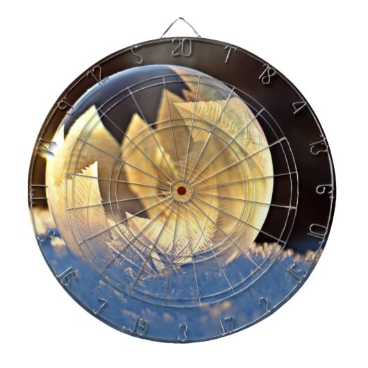 Seifenblase auf Schnee Dartscheibe (vorne)