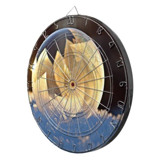 Seifenblase auf Schnee Dartscheibe (Vorderseite rechts)