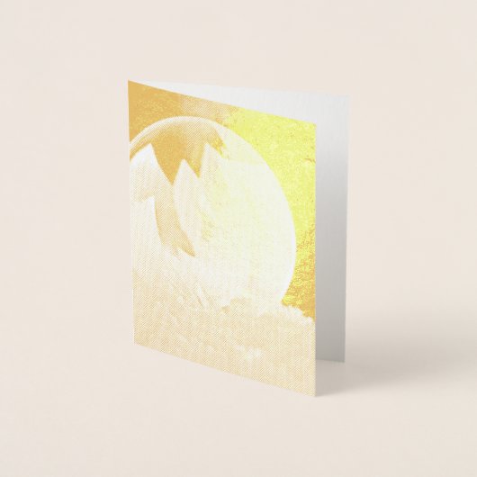 Seifenblase auf Schnee Folienkarte (Vorderseite)