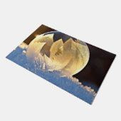 Seifenblase auf Schnee Fußmatte (Schrägansicht)