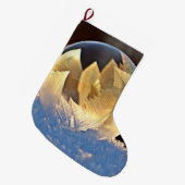Seifenblase auf Schnee Großer Weihnachtsstrumpf (Vorderansicht (hängend))