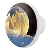 Seifenblase auf Schnee Keramikknauf (Rechts)