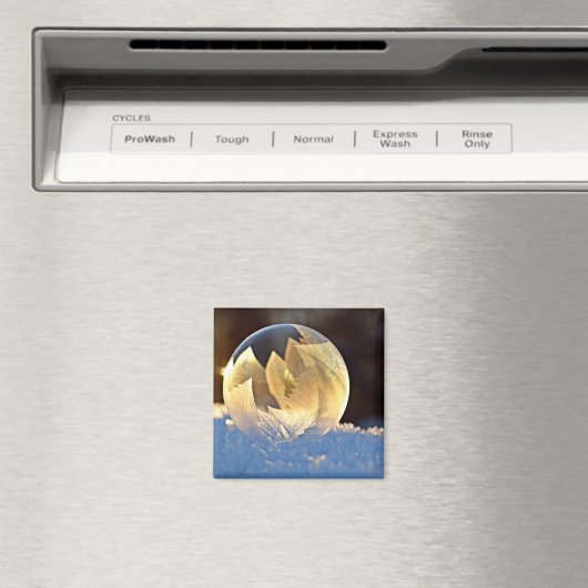 Seifenblase auf Schnee Magnet (In Situ (Geschirrspüler))