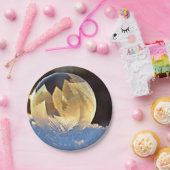 Seifenblase auf Schnee Pappteller (Party)