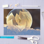 Seifenblase auf Schnee Seidenpapier (Handwerk)