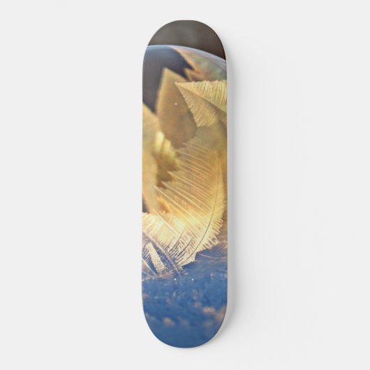 Seifenblase auf Schnee Skateboard (Vorderseite)