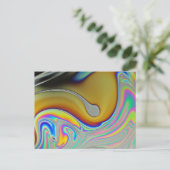 Seifenblase-Foto Postkarte (Stehend Vorderseite)