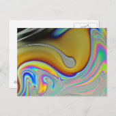 Seifenblase-Foto Postkarte (Vorne/Hinten)