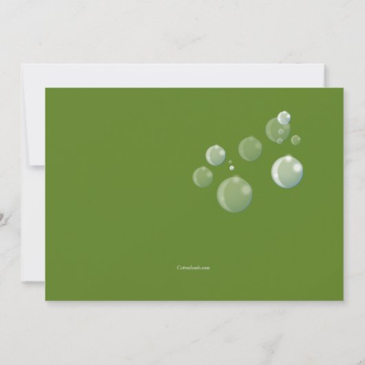 Seifenblase-Party Einladung (Rückseite)