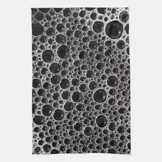 Seifenblase, schwarz-weiß geschirrtuch (Vertikal)