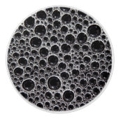 Seifenblase, schwarz-weiß keramikknauf (Vorderseite)