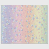 Seifenblasen auf dem Rainbow Geschenkpapier (Flach)