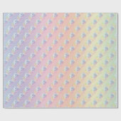 Seifenblasen auf dem Rainbow Geschenkpapier (Flach)