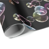 Seifenblasen auf schwarz geschenkpapier (Rolleneckpunkt)