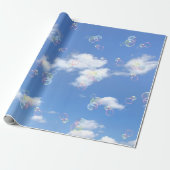 Seifenblasen auf Sky Geschenkpapier (Ungerollt)