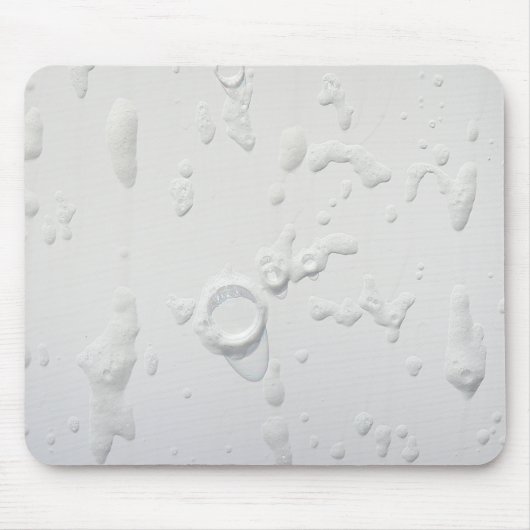 Seifenblasen auf Weiß Mousepad (Vorne)