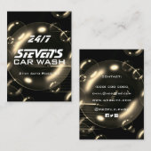 Seifenblasen Auto waschen Visitenkarte (Vorne/Hinten)