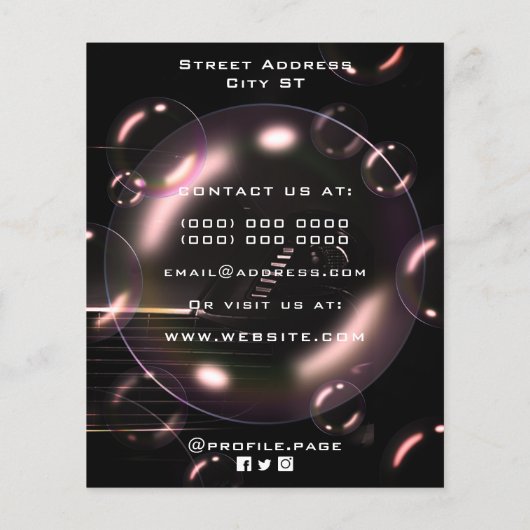 Seifenblasen Autowaschen Flyer (Hinten)