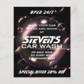 Seifenblasen Autowaschen Flyer (Vorne)