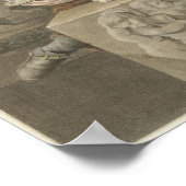 Seifenblasen blasender Junge Poster (Ecke)