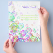 Seifenblasen Flyer (Hand)