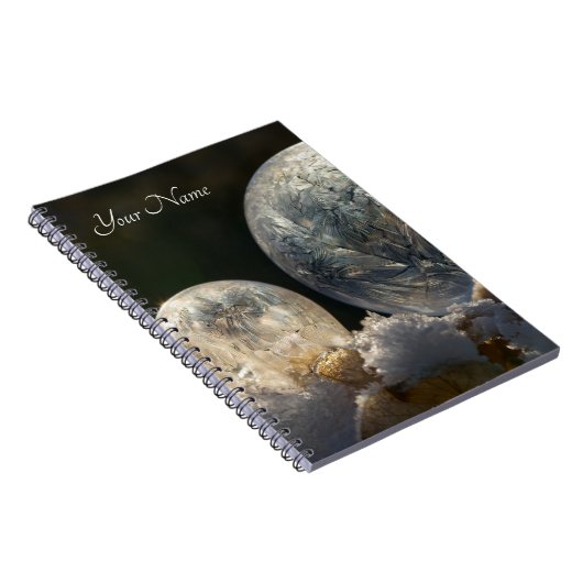 Seifenblasen gefroren Eiskristall Cool Winter - Na Notizblock (Rechte Seite)