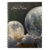 Seifenblasen gefroren Eiskristall Cool Winter - Na Notizblock (Vorderseite)