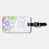 Seifenblasen Gepäckanhänger (Vorderseite horizontal)