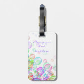 Seifenblasen Gepäckanhänger (Rückseite vertikal)