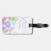 Seifenblasen Gepäckanhänger (Rückseite horizontal)