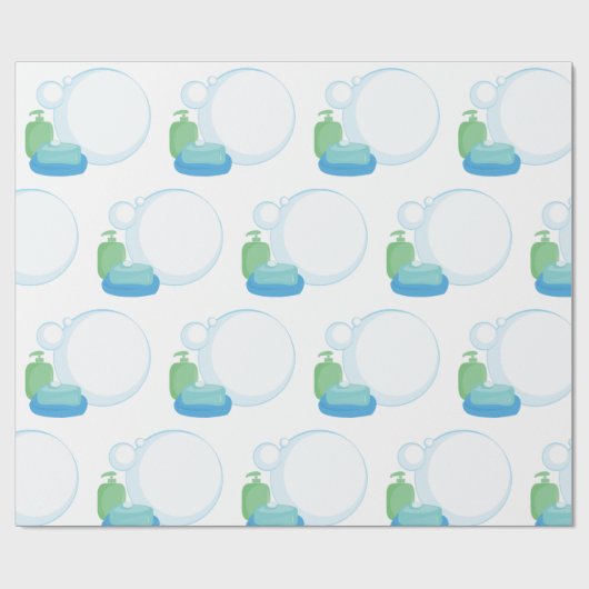 Seifenblasen Geschenkpapier (Flach)