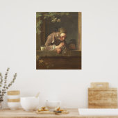 Seifenblasen - Jean-Siméon Chardin Kunst Poster (Küche)