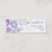 Seifenblasen Mini Visitenkarte (Vorderseite)