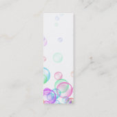 Seifenblasen Mini Visitenkarte (Rückseite)