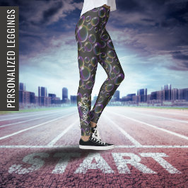 Seifenblasen | Mit Ihrem Namen oder TEXT Yoga Leggings