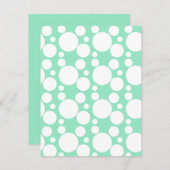 Seifenblasen Mitteilungskarte (Vorne/Hinten)