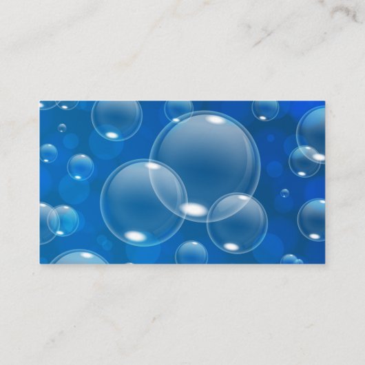 Seifenblasen | Moppingausrüstung Visitenkarte (Rückseite)