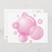 Seifenblasen Postkarte (Vorne/Hinten)