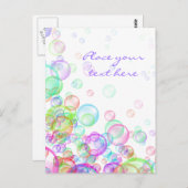 Seifenblasen Postkarte (Vorne/Hinten)