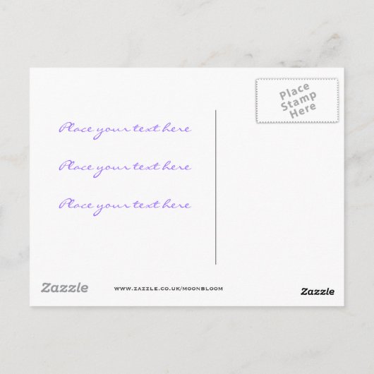 Seifenblasen Postkarte (Rückseite)