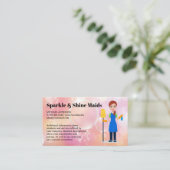 Seifenblasen | Reinigungshilfe Visitenkarte (Stehend Vorderseite)