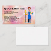 Seifenblasen | Reinigungshilfe Visitenkarte (Vorne/Hinten)